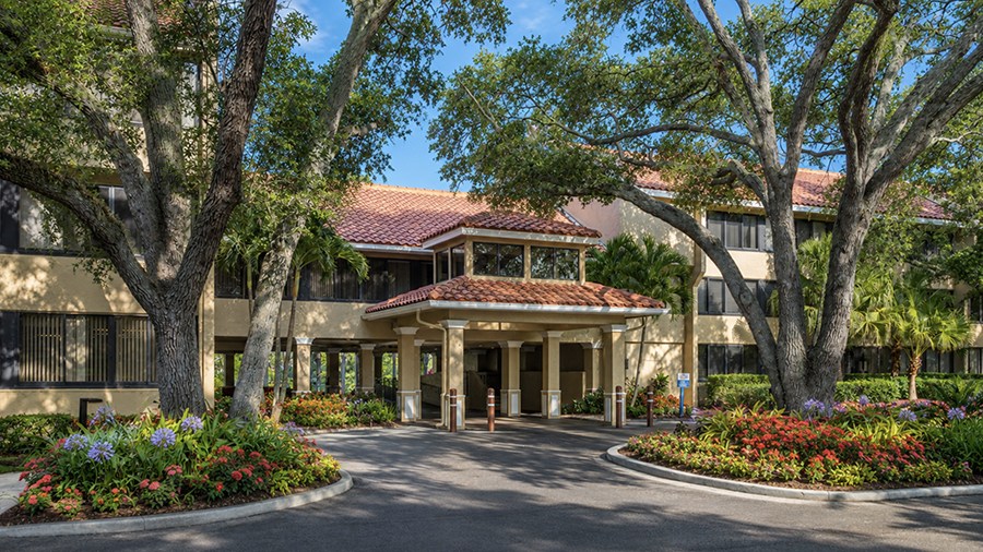 Entrance to American House Sarasota Senior Living Community