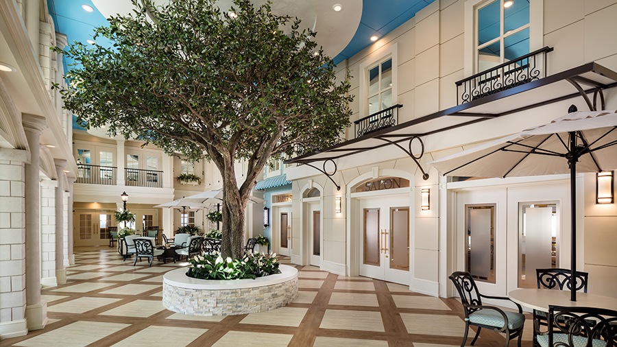 Atrium at American House Naples assisted living and memory care facility