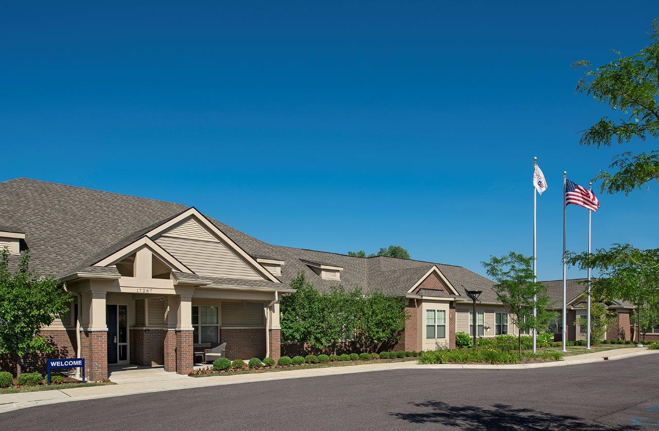Front entrance of Roseville Memory Care