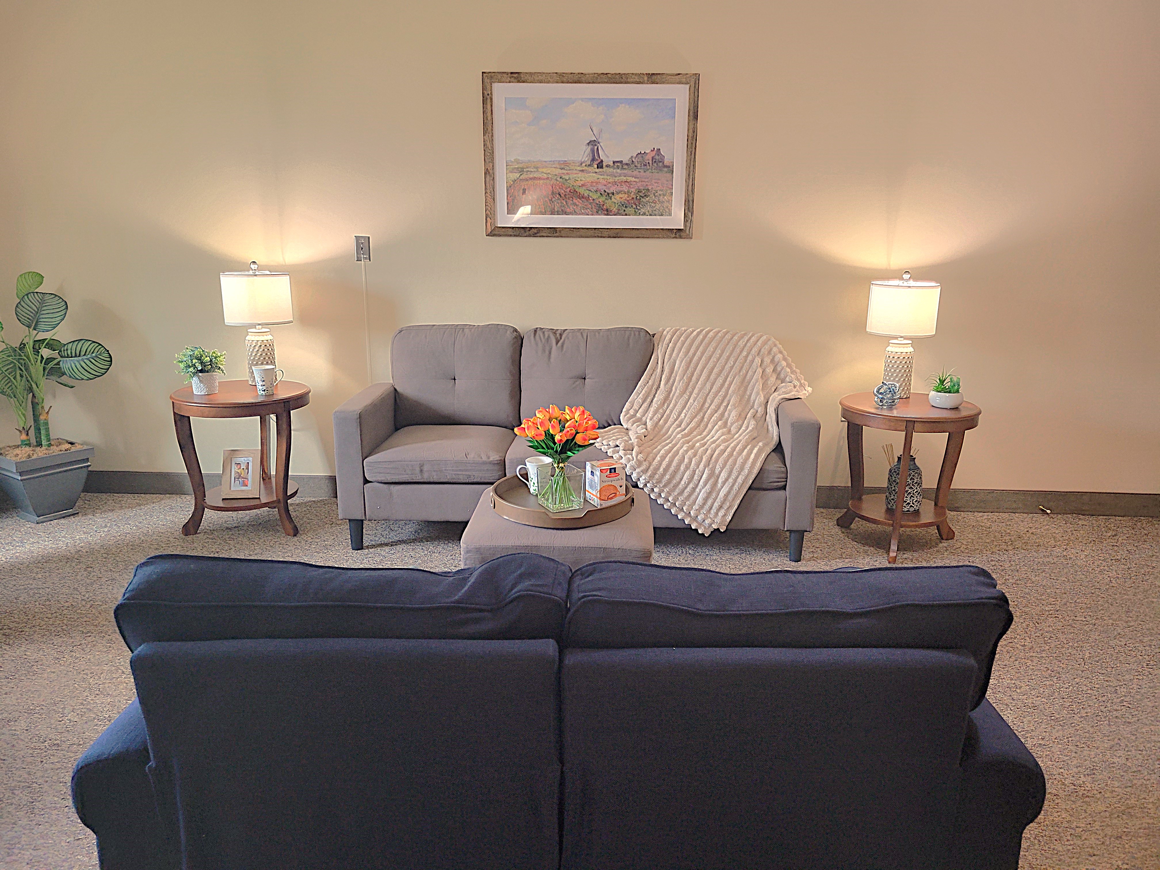 Couches in assisted living room