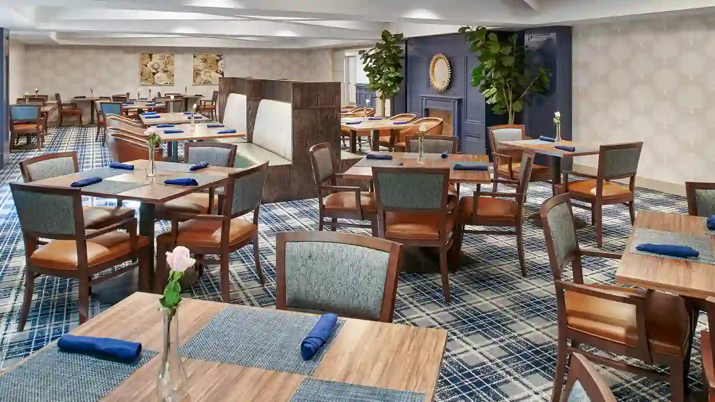 Dining Room at American House Village at Bloomfield Senior Living Community