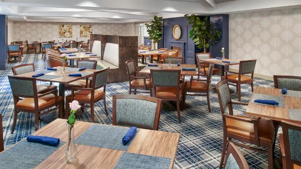 Dining Room at American House Village at Bloomfield Senior Living Community