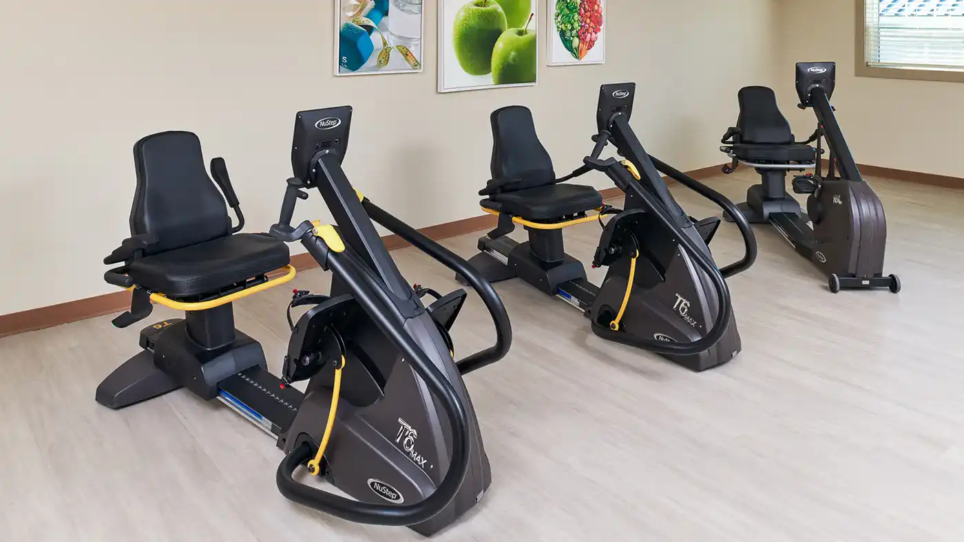 Fitness Center at American House Village at Bloomfield, a Senior Living Community in Bloomfield Hills, MI adsf