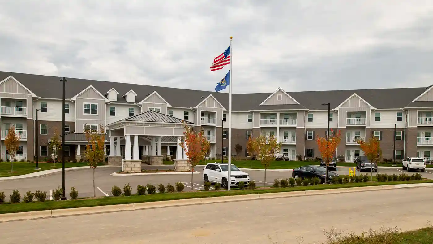Entrance to American House Village at Bloomfield, a Senior Living Community