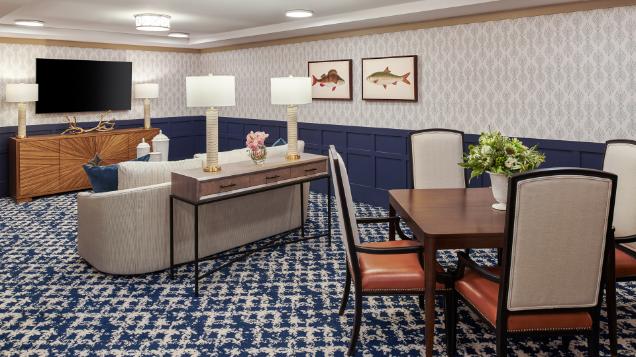Lounge at American House Village at Bloomfield Senior Living Community