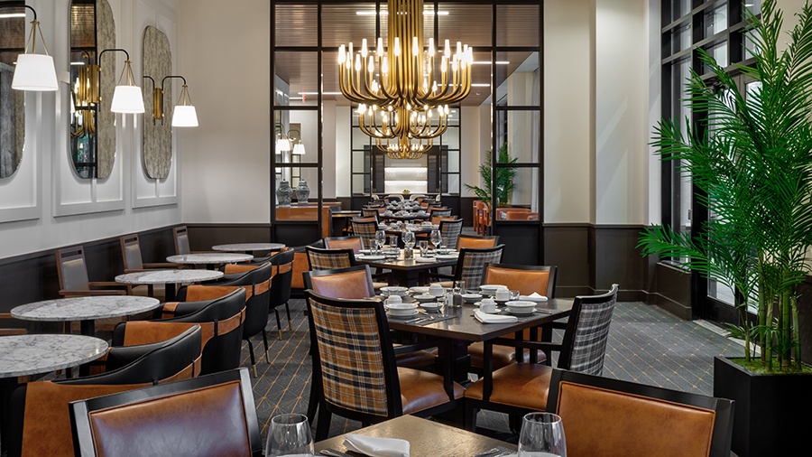 Luxury bistro at American House Oak Park, a luxury senior living community in Oak Park, Illinois