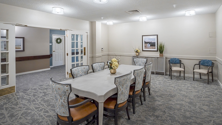 Private meeting room at American House Johnson City Assisted Living and Memory care facility in Johnson City, TN