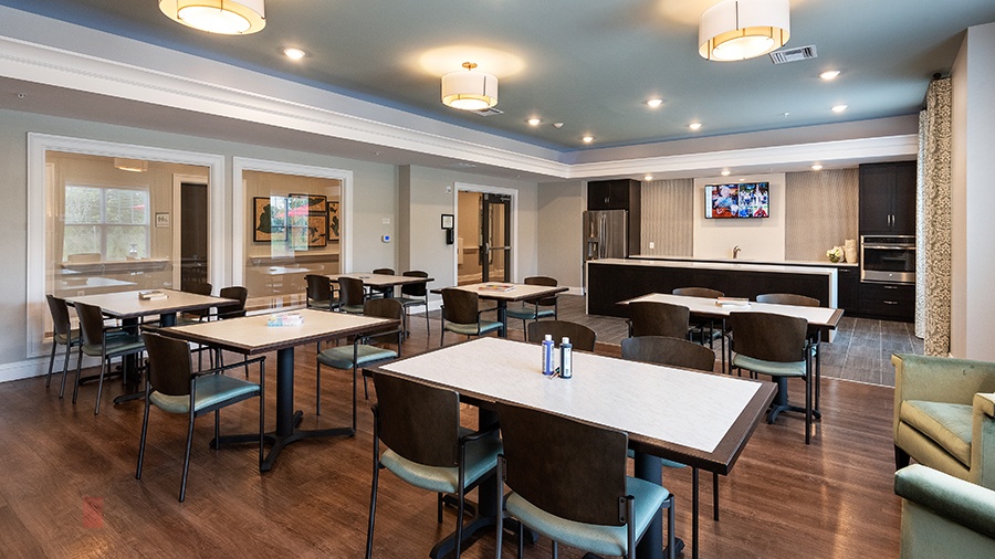 Art and activity room at American House Hampton Village assisted living and memory care facility in Rochester Hills, MI