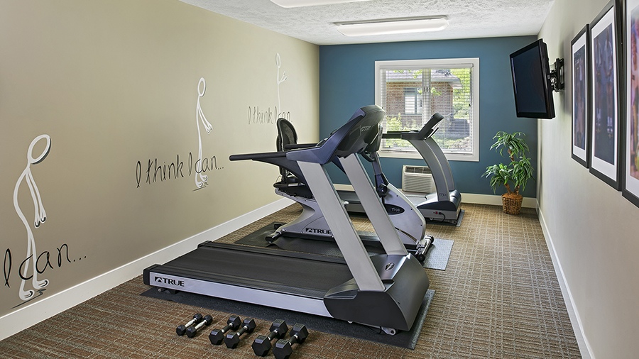 Fitness center at American House Spring Lake, a senior living community in western Michigan