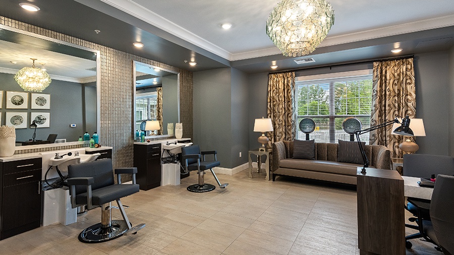 Salon at American House Hampton Village assisted living and memory care facility in Rochester Hills, MI