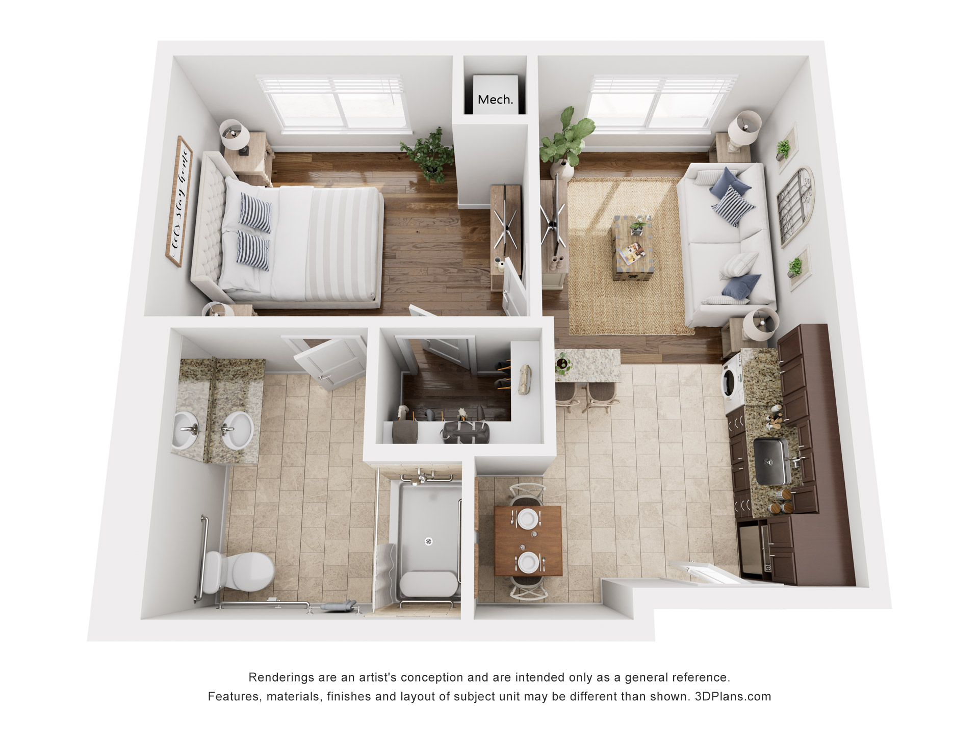 1 br Assisted Living floor plan at American House Naples