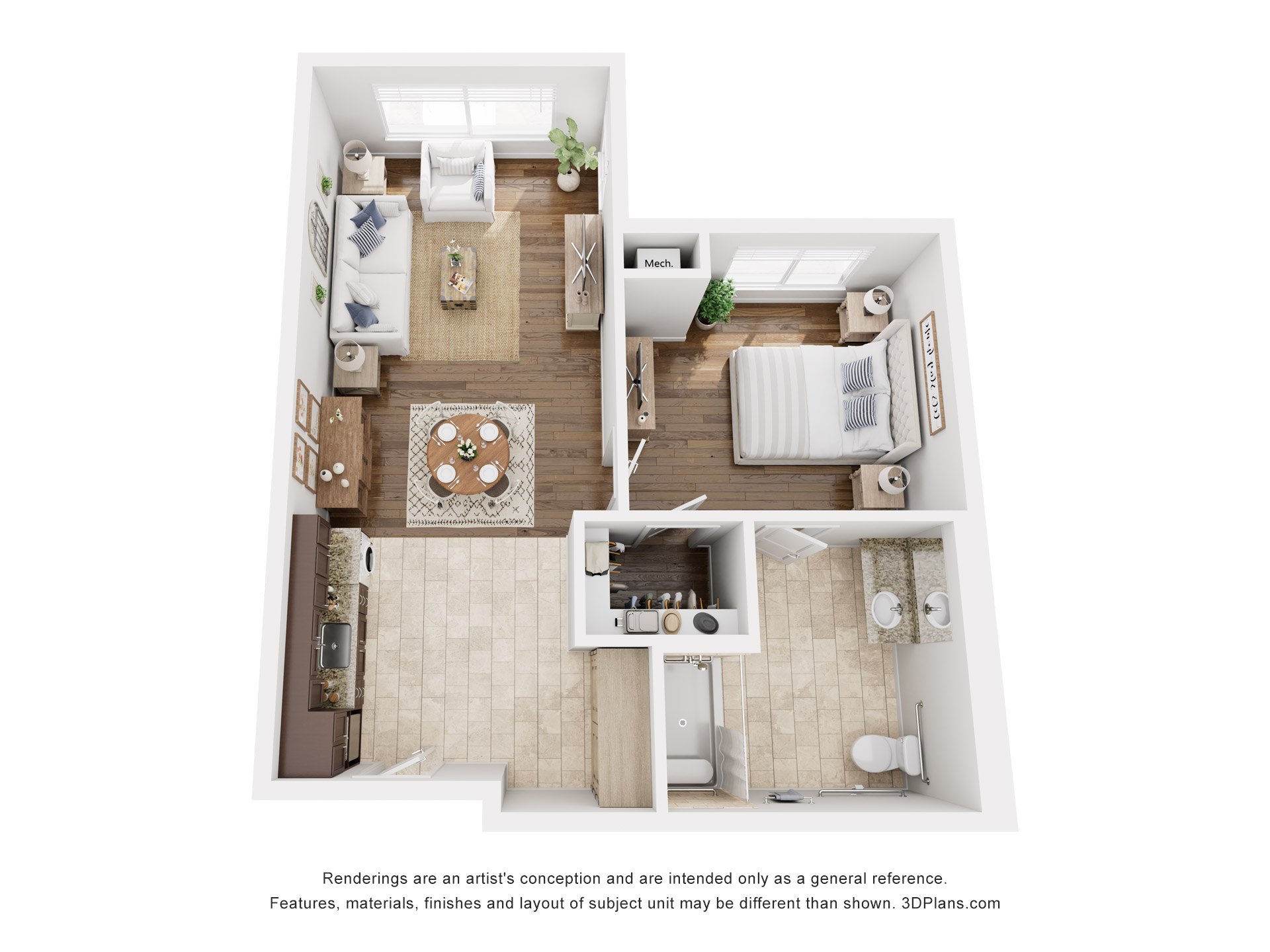 1 br Assisted Living floor plan at American House Naples