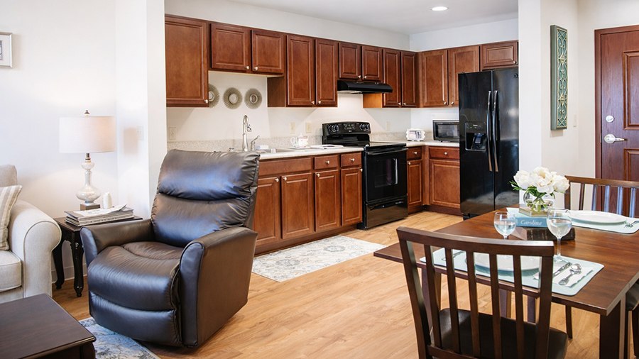 Model kitchen American Bluewater Bay, a senior living community in Niceville, FL