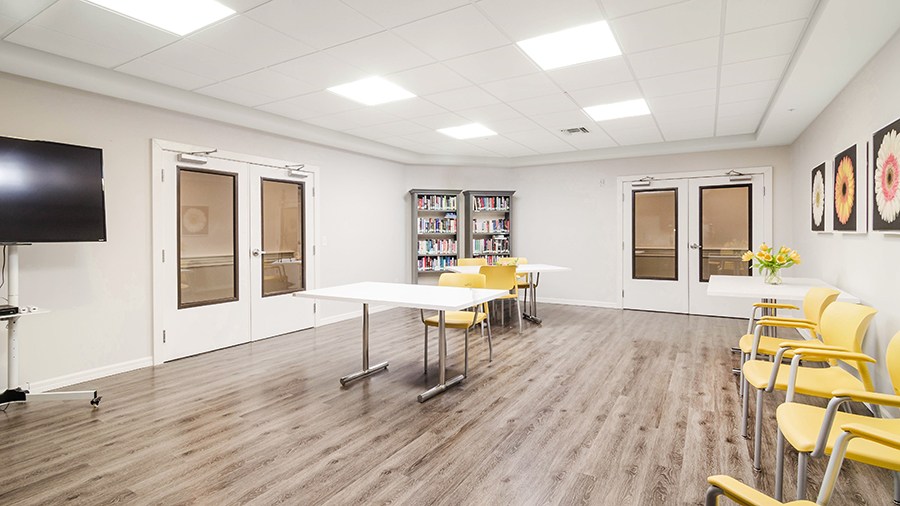 Activity center at American House Bonita Springs Independent Living luxury retirement community