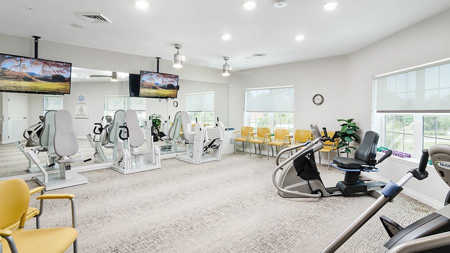 Fitness Center at American House Bonita Springs Independent Living luxury retirement community