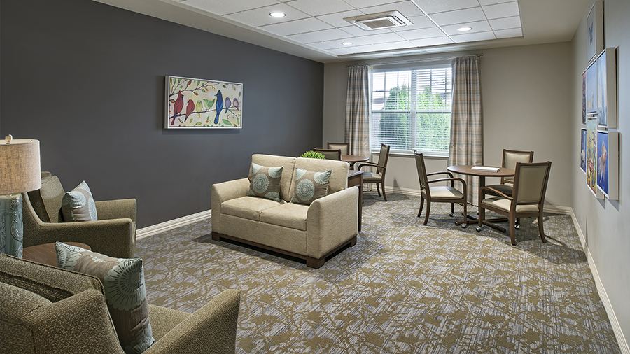 Relaxation and mediatation room at American House Freedom Place Roseville, a memory care community in Roseville, Michigan