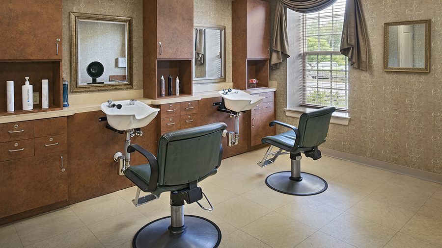 Salon at American House Keene senior living community in Keene, NH