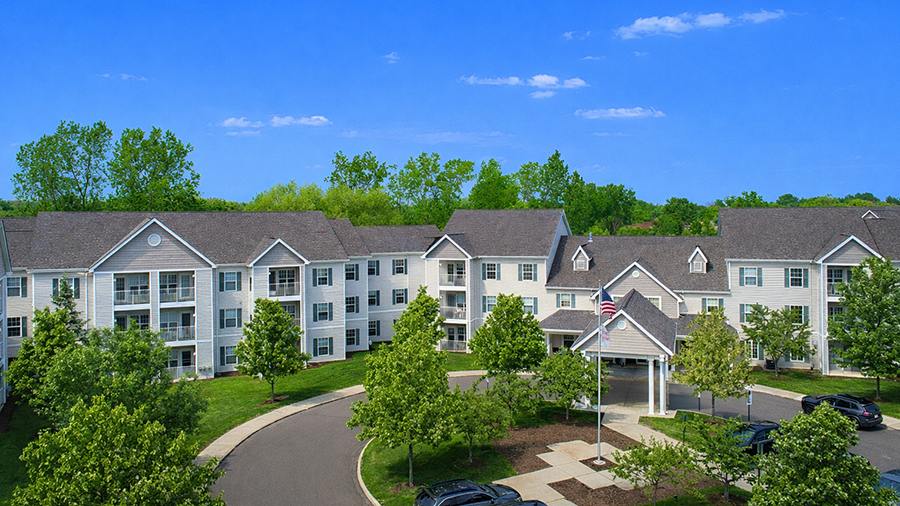 Aerial view of American House Troy, a Senior Living Community in Troy, MI