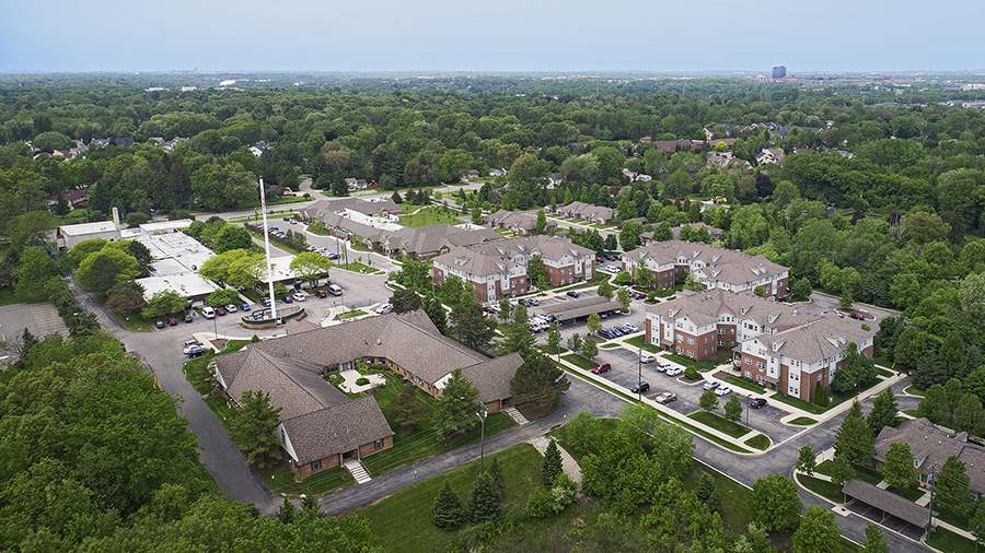 American House Village of Rochester Hills High Aerial