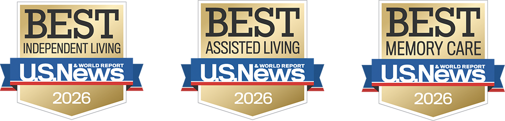 U.S. News & World Report Award Badges to American House for Best Assisted Living, Best Independent Living, and Best Memory Care 2026