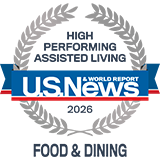US News & World Report Award for Food & Dining Assisted Living 2026