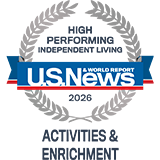 US News & World Report Award for Activities Independent Living 2026