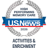 US News & World Report Award for Activities Memory Care 2026