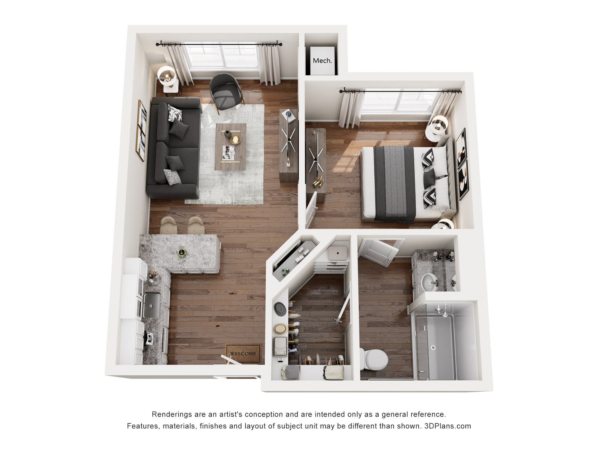 1 br Assisted Living floor plan at American House Myrtle Beach