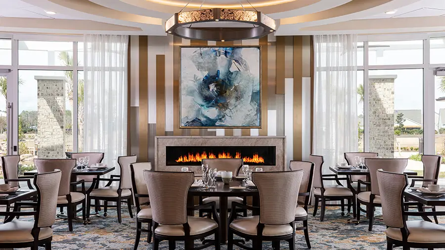 Dining Room at American House Myrtle Beach Assisted Living and Memory Care Facility