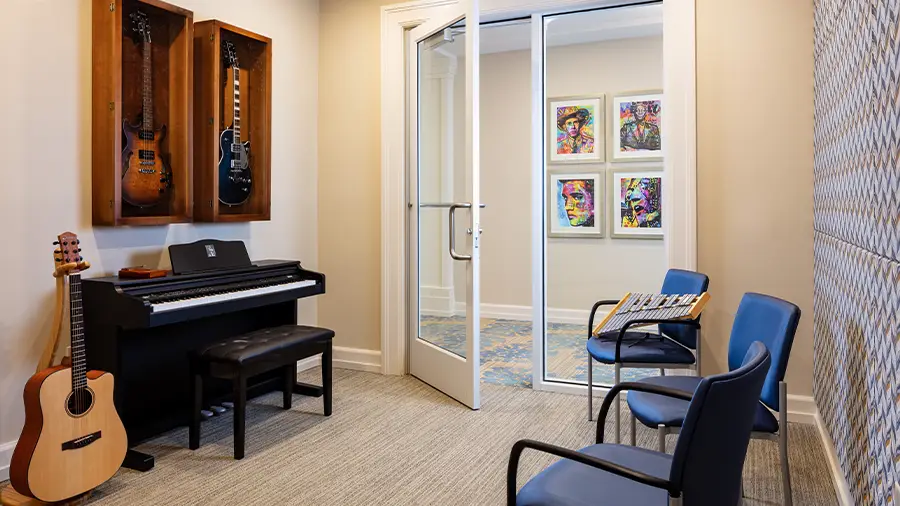 Music Room at American House Myrtle Beach Assisted Living and Memory Care Facility
