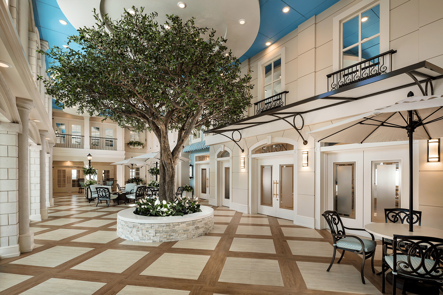 Atrium at American House Naples assisted living and memory care facility