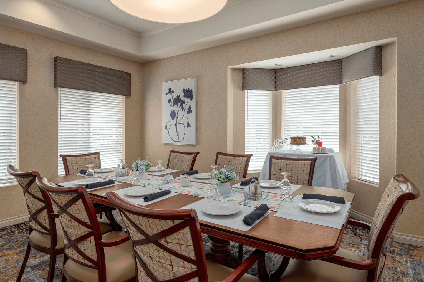 Private Dining Room at American House Sterling Woods Senior Living Community in Sterling Heights